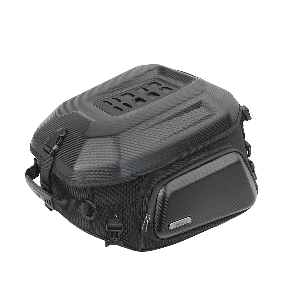 Rhinowalk Motorcycle Tail Bag Waterproof 23-35L Hard Shell