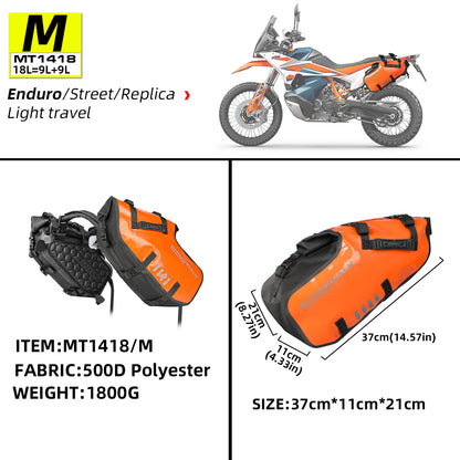 Rhinowalk Motorcycle Saddle Bags Waterproof 18L/28L/48L Universal Motorbike Side Pannier Bag